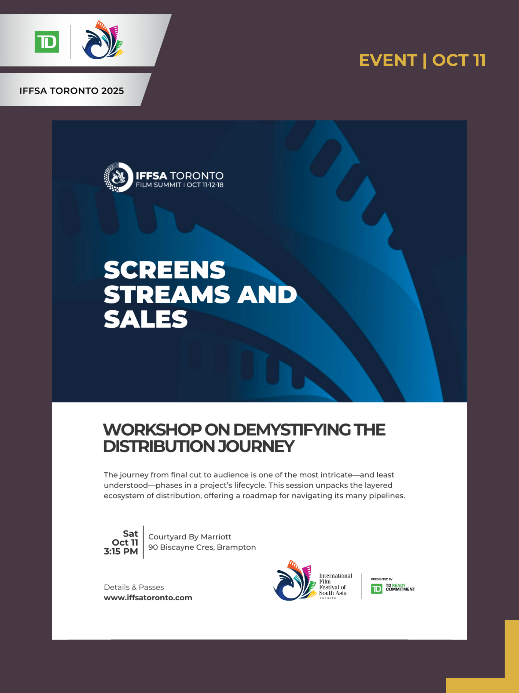 SCREENS, STREAMS & SALES: WORKSHOP ON DEMYSTIFYING THE DISTRIBUTION JOURNEY
