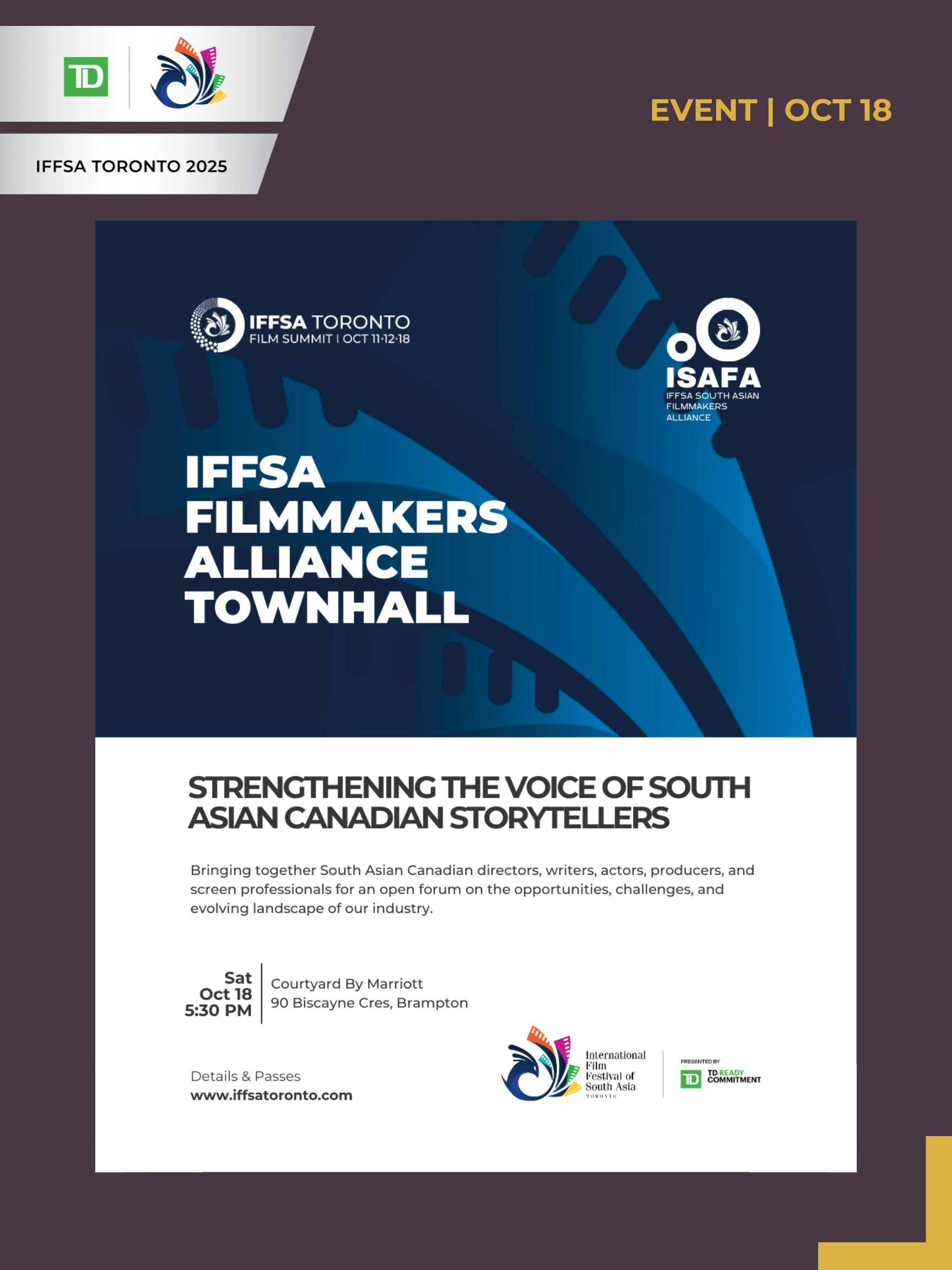 IFFSA FILMMAKERS ALLIANCE TOWNHALL: STRENGTHENING THE VOICE OF SOUTH ASIAN CANADIAN STORYTELLERS