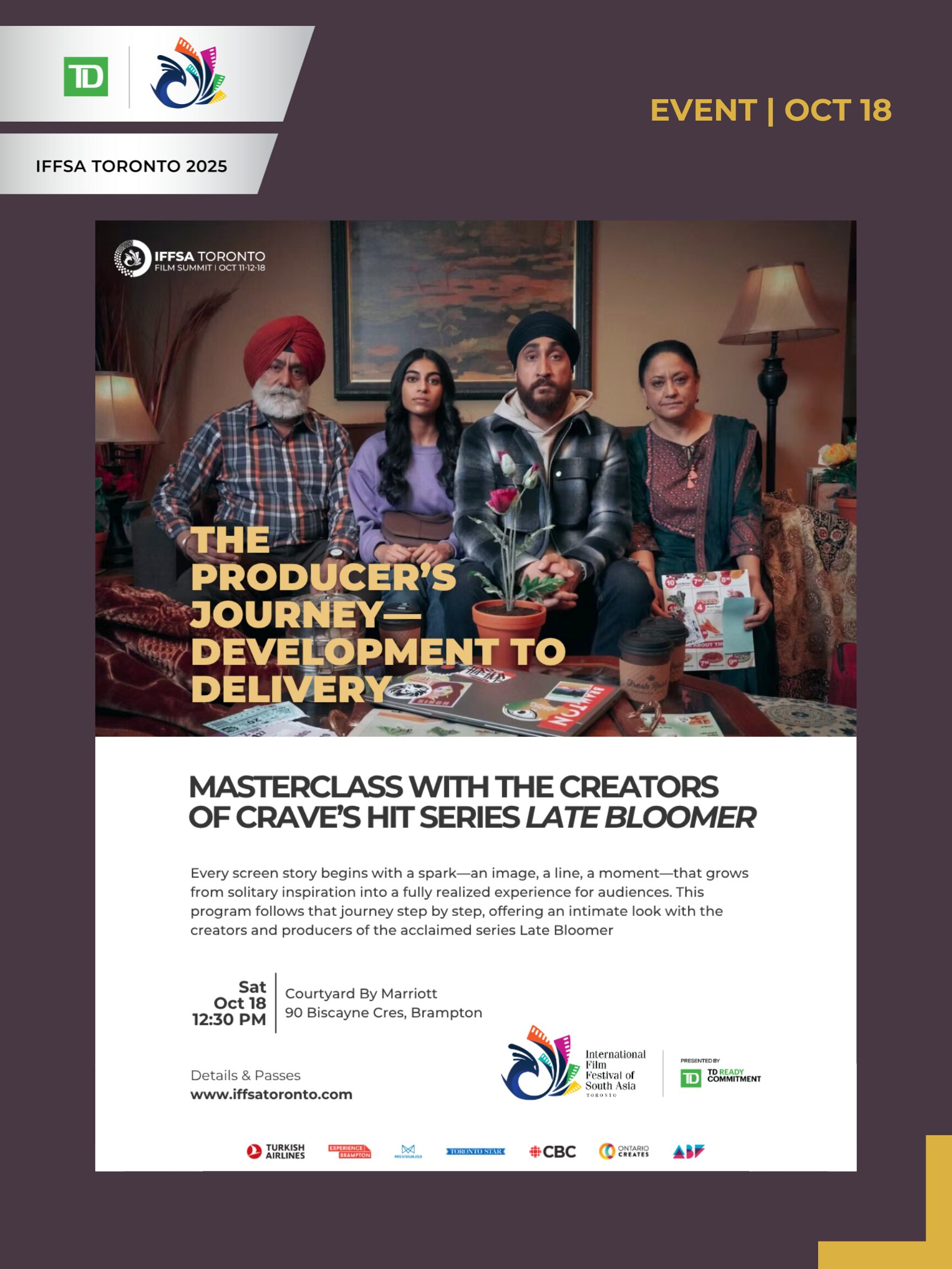 THE PRODUCER’S JOURNEY — FROM DEVELOPMENT TO DELIVERY: MASTERCLASS WITH CRAVE’S HIT SERIES LATE BLOOMER AS CASE STUDY