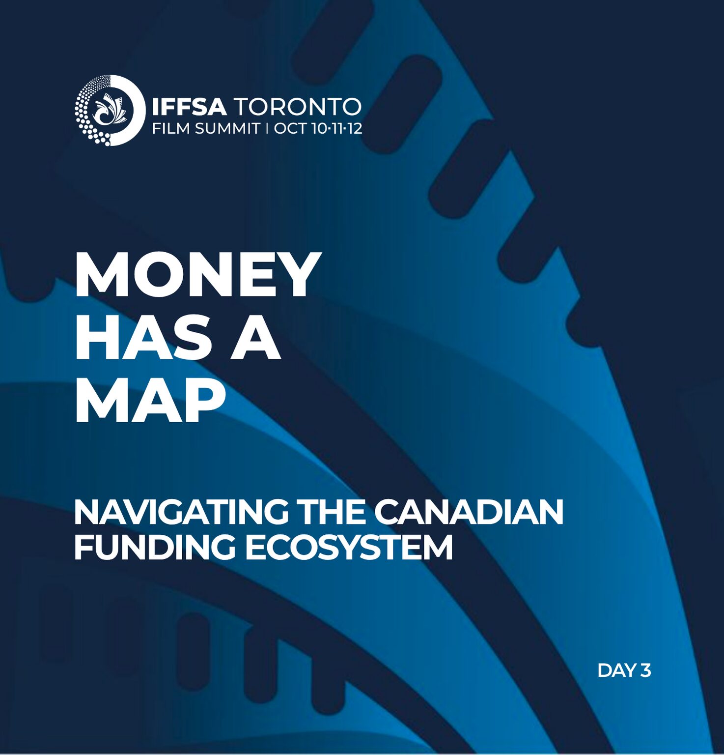 Day 3 | Event 4MONEY HAS A MAP:
A Masterclass on Navigating the Canadian Funding Ecosystem
Date: Monday, Oct 12 | 5:30 PM
Venue: Courtyard By Marriott, 90 Biscayne Cres Brampton
DETAILED DESCRIPTION
MONEY HAS A MAP
Navigating the Canadian Funding Ecosystem
Canada has extraordinary mechanisms for getting screen work made. It also has an extraordinary number of doors. MONEY HAS A MAP demystifies how those doors connect—from development funding, producers and broadcasters to Telefilm, CMF, provincial agencies, tax credits and other financing sources—and, crucially, what comes before what.
Through a real-world case study, the session then puts the map into practice, breaking down the financing of an actual Canadian production to reveal how its budget was assembled: what came first, what unlocked the next piece, where the gaps emerged, and how the financing ultimately came together.
A practical guide to understanding not just where the money is—but how a film is actually financed in Canada.